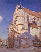 Alfred Sisley The Church at Moret France oil painting artist